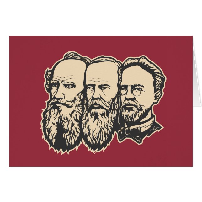 Russische trojka: Tolstoy, Dostoevsky, Chekhov (Voorkant Horizontaal)