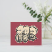 Russische trojka: Tolstoy, Dostoevsky, Chekhov Briefkaart (Staand voorkant)