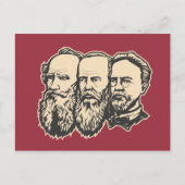 Russische trojka: Tolstoy, Dostoevsky, Chekhov Briefkaart (Voorkant)