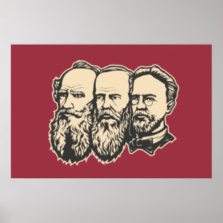 Russische trojka: Tolstoy, Dostoevsky, Chekhov Poster