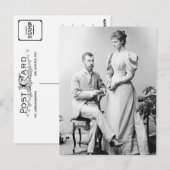 Russische tsaar en tsarina Alexandra in 1894 Briefkaart (Voorkant / Achterkant)