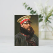 Russische tsar Alexander II Briefkaart (Staand voorkant)