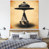 Russische UFO Canvas Afdruk (Insitu (Slaapkamer))