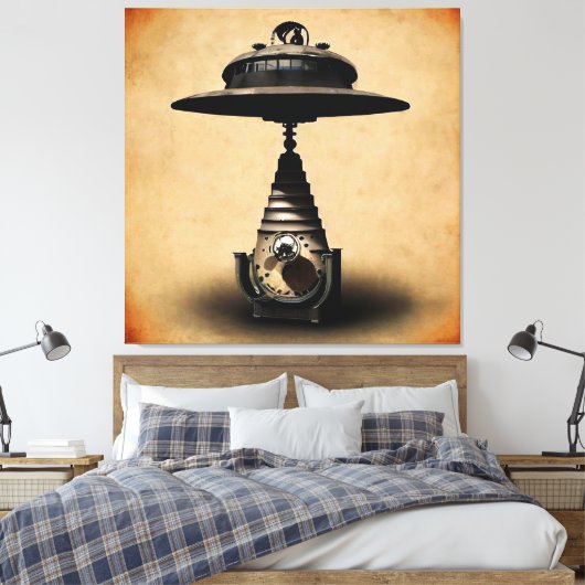 Russische UFO Canvas Afdruk (Insitu (Slaapkamer))