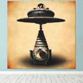 Russische UFO Canvas Afdruk (Insitu (Houten vloer))