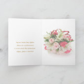 Russische verjaardagskaart - rozen en lelies kaart (Binnen)