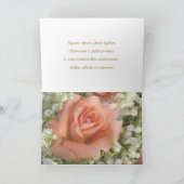 Russische verjaardagsKaart. Rozen, Kaart (Binnen)