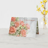 Russische verjaardagsKaart. Rozen, Kaart (Gele Bloem)