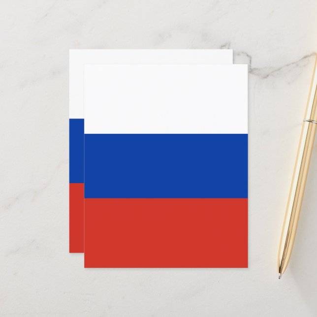 Russische vlag (Voorkant / Achterkant in situ)