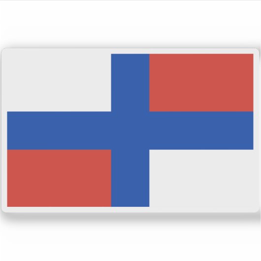 Russische vlag (1668-1693) sticker (Voorkant)