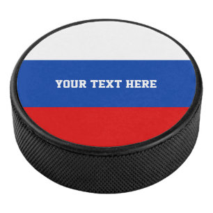 Russische vlag aangepast ijshockeybonidee hockey puck