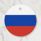 Russische vlag bedankjes labels (Achterkant)