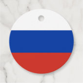 Russische vlag bedankjes labels (Voorkant)