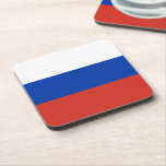 Russische vlag bier onderzetter<br><div class="desc">Een ideaal geschenk voor al diegenen die patriottisch zijn van hun land!</div>