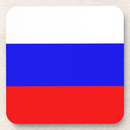 Russische vlag bier onderzetter (Voorkant)