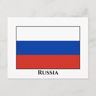 Russische vlag briefkaart