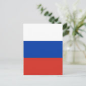 Russische vlag briefkaart (Staand voorkant)