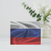 Russische vlag briefkaart (Staand voorkant)