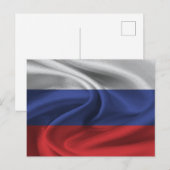 Russische vlag briefkaart (Voorkant / Achterkant)