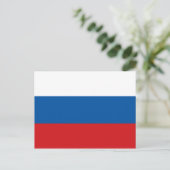 Russische vlag briefkaart (Staand voorkant)