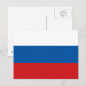Russische vlag briefkaart (Voorkant / Achterkant)