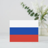 Russische vlag briefkaart (Staand voorkant)