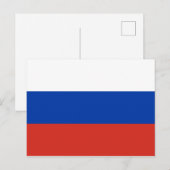 Russische vlag briefkaart (Voorkant / Achterkant)