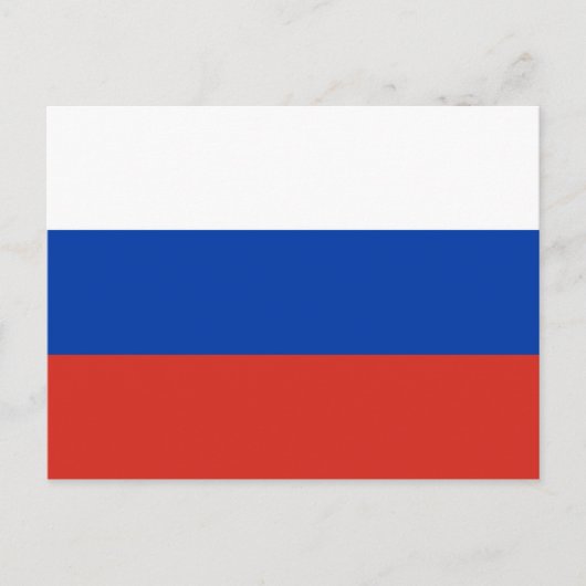 Russische vlag briefkaart (Voorkant)