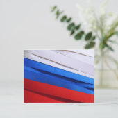 Russische vlag briefkaart (Staand voorkant)