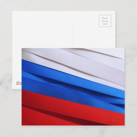 Russische vlag briefkaart (Voorkant / Achterkant)