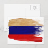 Russische vlag-Briefkaarten Briefkaart (Voorkant / Achterkant)