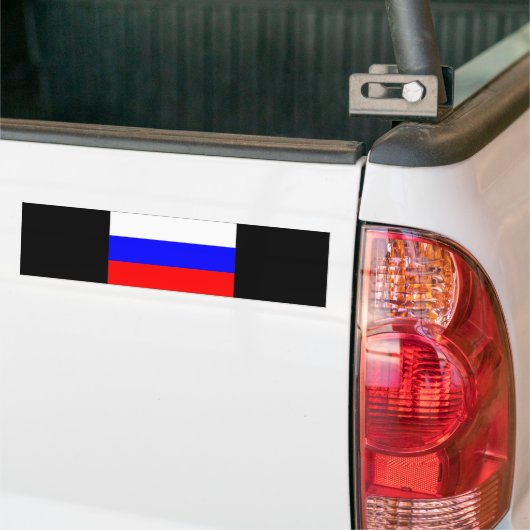 RUSSISCHE VLAG BUMPERSTICKER (Op Truck)
