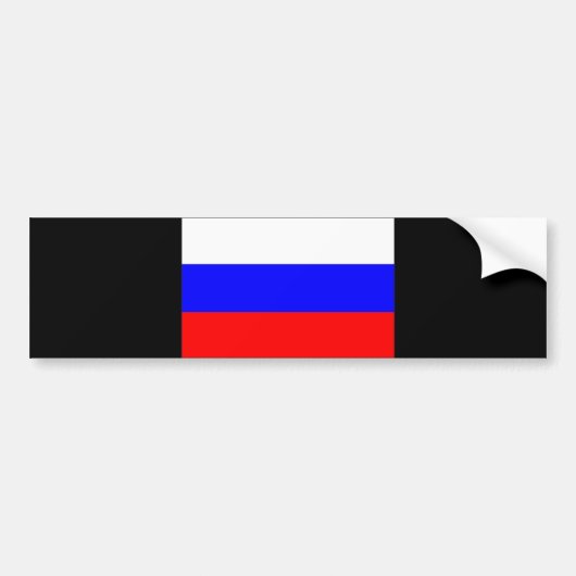 RUSSISCHE VLAG BUMPERSTICKER (Voorkant)