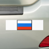 Russische vlag bumpersticker (Op auto)
