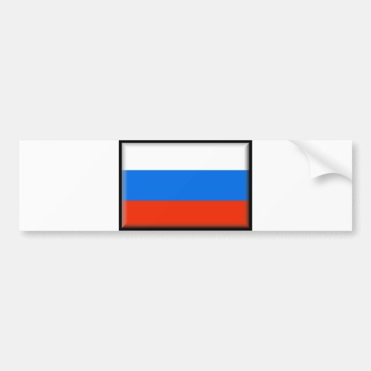 Russische vlag bumpersticker (Voorkant)