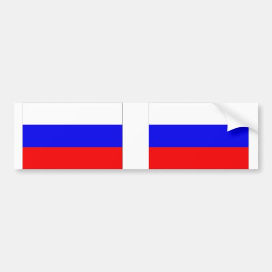 Russische vlag bumpersticker (Voorkant)