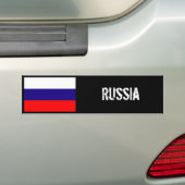 Russische vlag bumpersticker (Op auto)