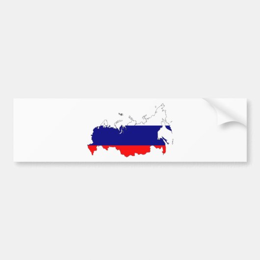 Russische vlag bumpersticker (Voorkant)
