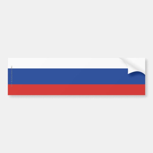 Russische vlag bumpersticker (Voorkant)