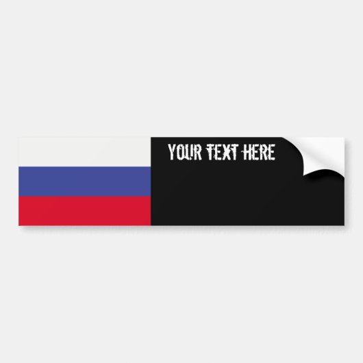 Russische vlag bumpersticker (Voorkant)