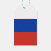 Russische vlag cadeaulabel (Achterkant)