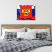Russische vlag canvas afdruk (Insitu (Slaapkamer))