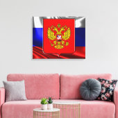 Russische vlag canvas afdruk (Insitu (Woonkamer))