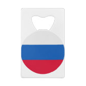 Russische vlag creditkaart flessenopener (Achterkant)