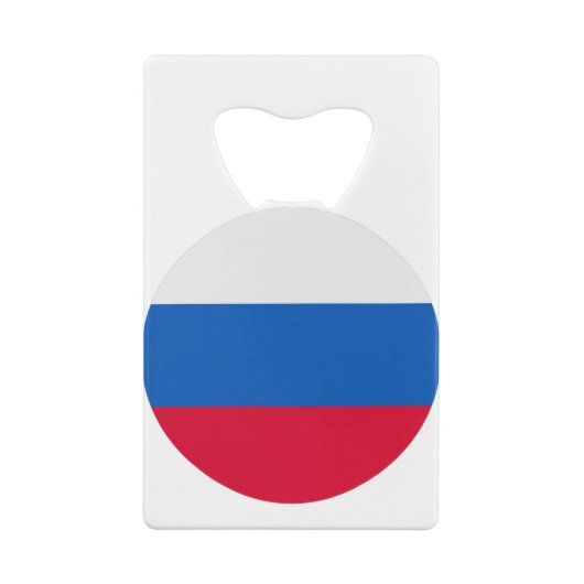 Russische vlag creditkaart flessenopener (Achterkant)