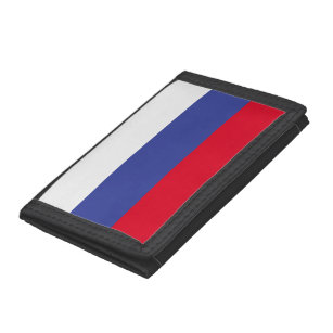 Russische vlag drievoud portemonnee