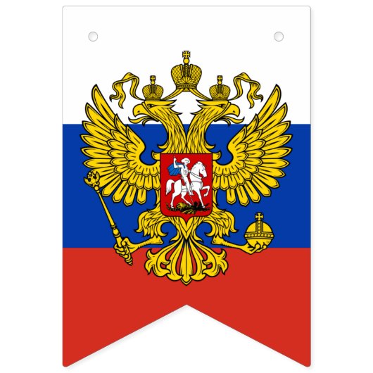 Russische vlag en feestelijke Russische banieren / Vlaggetjes (Eerste vlag)