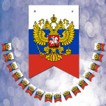 Russische vlag en feestelijke Russische banieren / Vlaggetjes<br><div class="desc">Slagroom / Feestvlaggen: Rusland en Russische vlag feestmode - bruiloften,  verjaardag,  vieringen - hou van mijn land,  reizen,  nationale patriotten / sportfans</div>