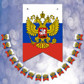 Russische vlag en feestelijke Russische banieren / Vlaggetjes