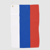 Russische vlag en golf Rusland/sport Moskou Golfhanddoek (Voorkant)